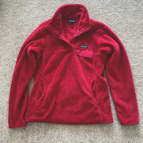 Patagonia Red Women's Fleece Pullover - Picture 1 of 2